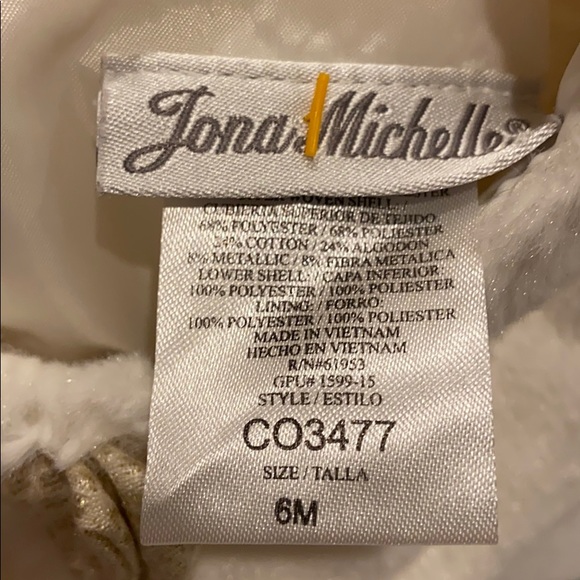 Jona Michelle Cream Formal Dress with Shrug - Picture 8 of 9